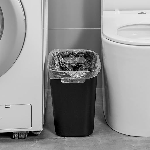 UUJOLY Plastic Small Trash Can Wastebasket, Garbage Container Basket - Image 3