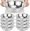8 PCS Stainless Steel Mixing Bowls 13 Inch 8 Qt Extra Large Metal Basin by YEXEXINM