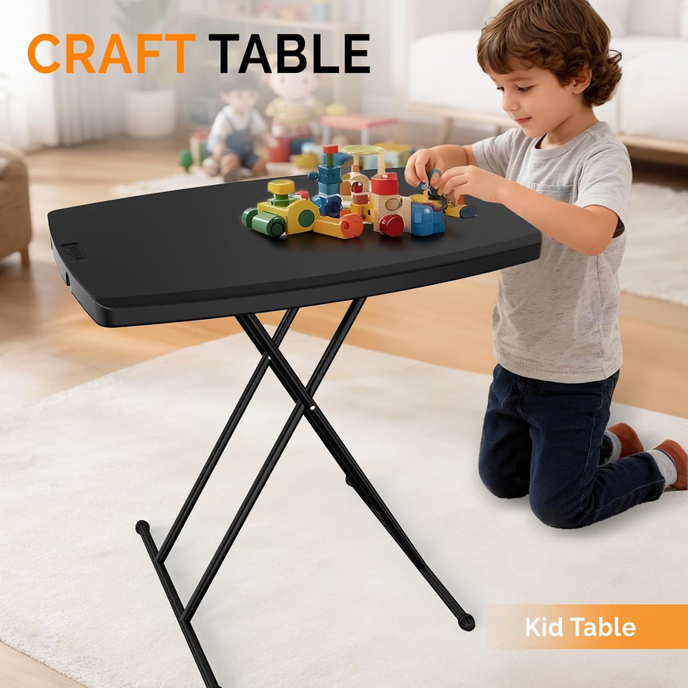 VINGLI 30" Small Folding Table Portable, Laptop TV Tray, Camping Table |...