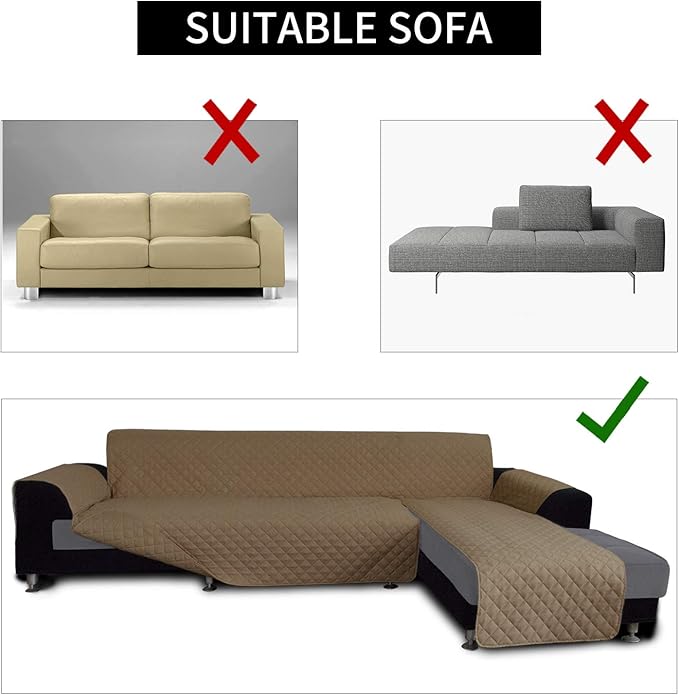 Easy-Going Sofa Slipcover L Shape Sofa Cover Sectional Couch Cover Chaise - Image 4