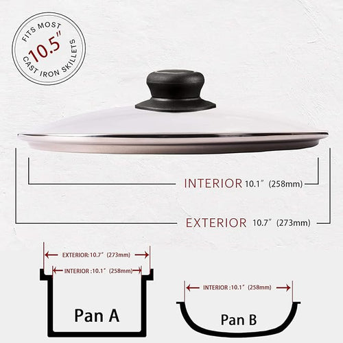 10.5 Inch Pan Lid, Frying Pan Lid, Fry Pan Lid, Skillet Lid, Pan Lid - Image 2