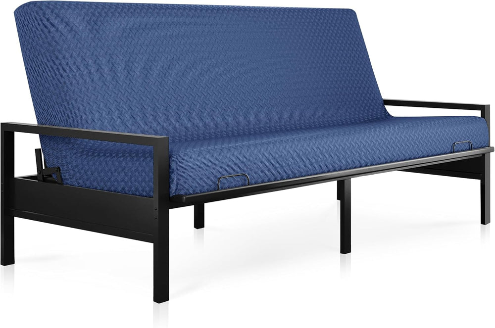 Milliard Full Size Futon Mattress, Navy, 71 x 52 x 6 Inch, Memory Foam Futon ...