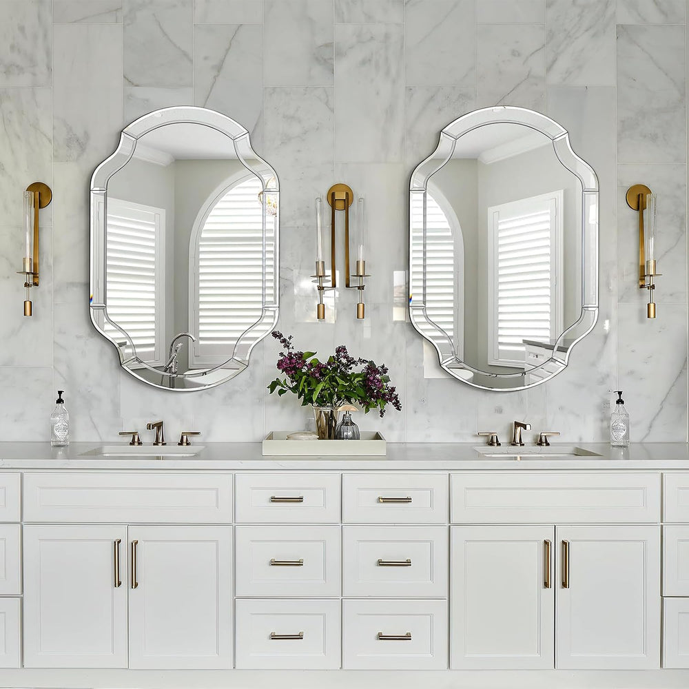 Decorative Mirrors for Wall Decor, 24" x 36" Large Beveled Wall Mir...