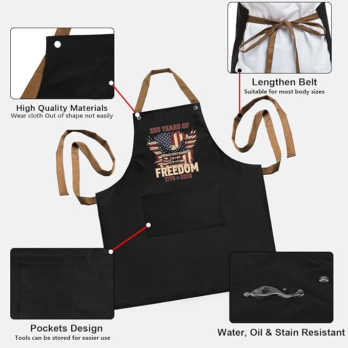 Us 250 Years Of Freedoms Apron - Image 6