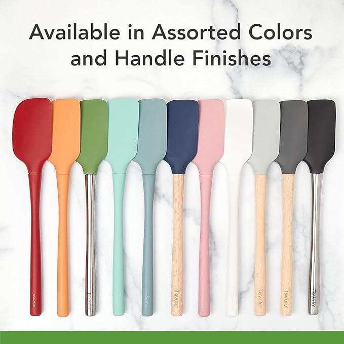 Tovolo Jar Spatula Silicone Long Stainless Steel Handle Spatula Aqua Seafoam - Image 6