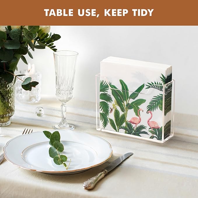 Kordory Acrylic Napkin Holder for Table, Modern Square Paper Napkin Holders for - Image 5