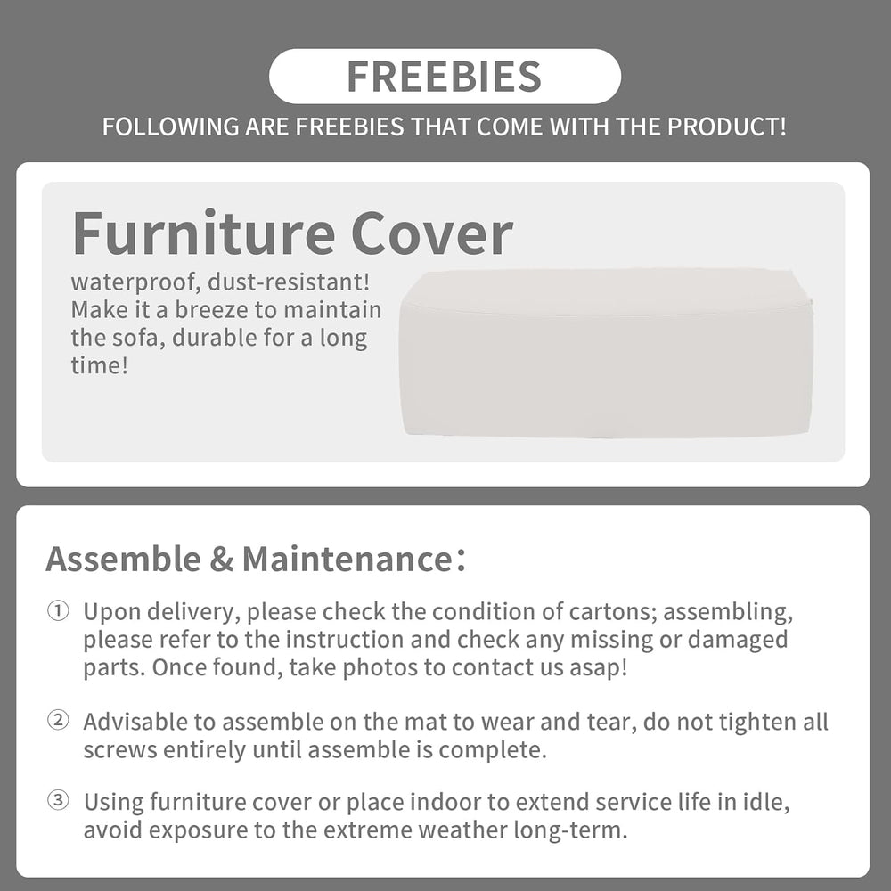 Rattaner Outdoor Furniture Outdoor Couch Patio Furniture 3-seat Sofa Deep Sea...