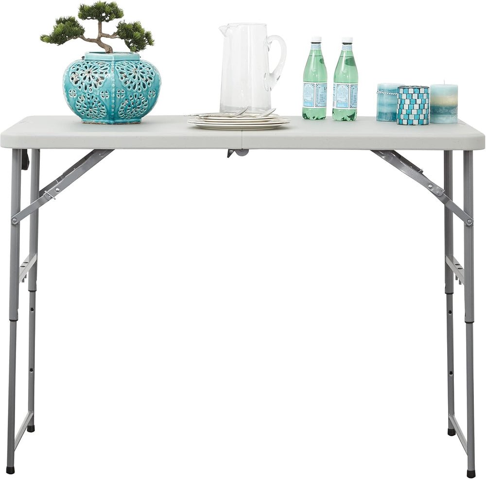 Office Star Resin Multipurpose Rectangle Table, 4-Feet Long, Height Adjustabl...
