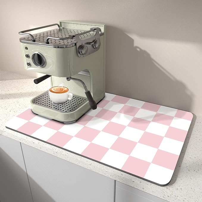 Dish Drying Mat for Kitchen Counter, Absorbent and Stain-Resistant Countertop by BLESWIN