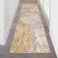 HEBE Hallway Runner Rug 2'x6' Washable Vintage Distressed Area Rugs Non Slip by HEBE