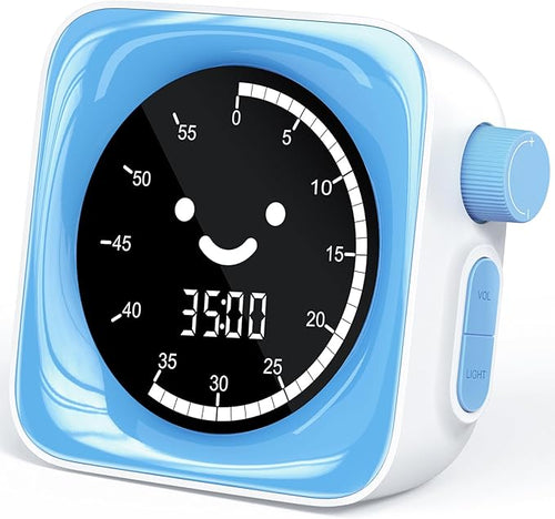 60-Minute Visual Timer for Kids Digital Visual Countdown Timer for Kids Toddler by HAUKINIX