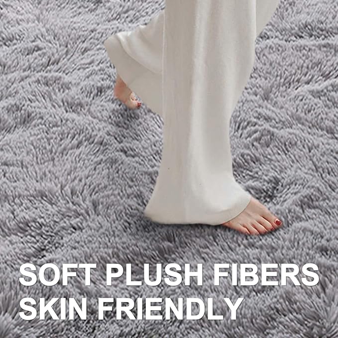 5x7 Ft Shag Area Rug for Bedroom, Ultra Soft Fluffy Furry Rugs for Living Room - Image 4