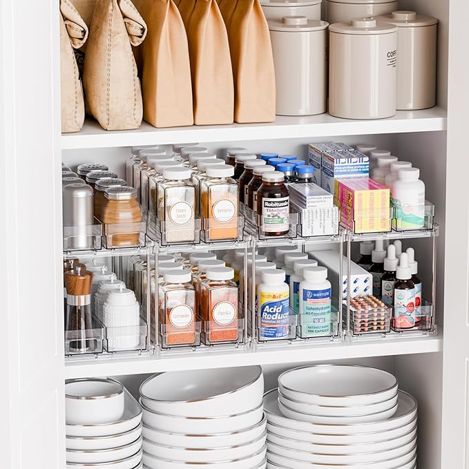 Yieach 2 Tier Sliding Spice Racks - Image 7