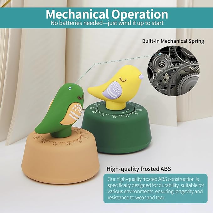 Mechanical Kitchen Timer, Cute Timer - Image 7