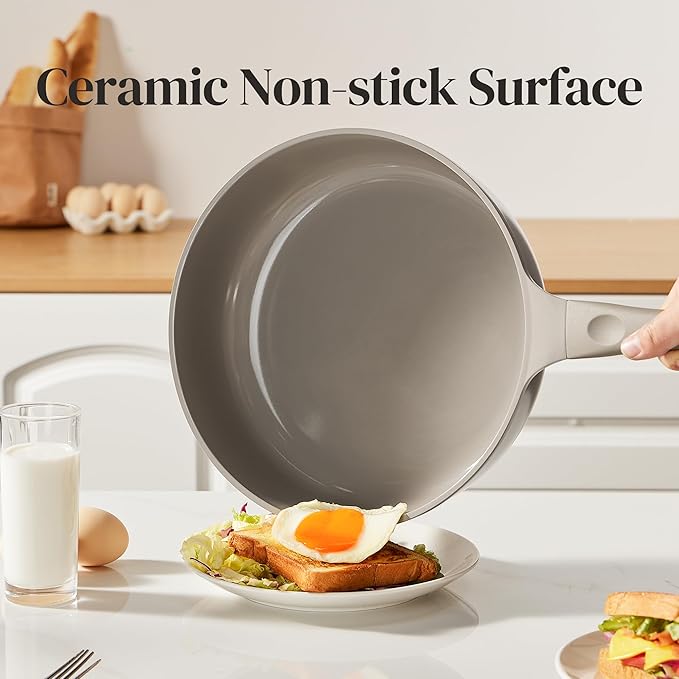 Redchef Deep Ceramic Frying Pan - Image 6