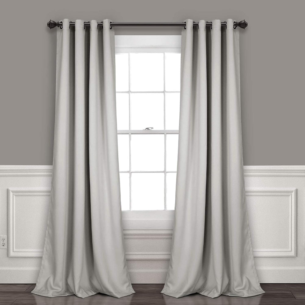 Lush Decor Insulated Grommet Blackout Window Curtain Panels, Pair, 52" W...