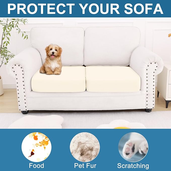 Smiry Printed Couch Cushion Covers, Stretch Soft Couch Covers - Image 7