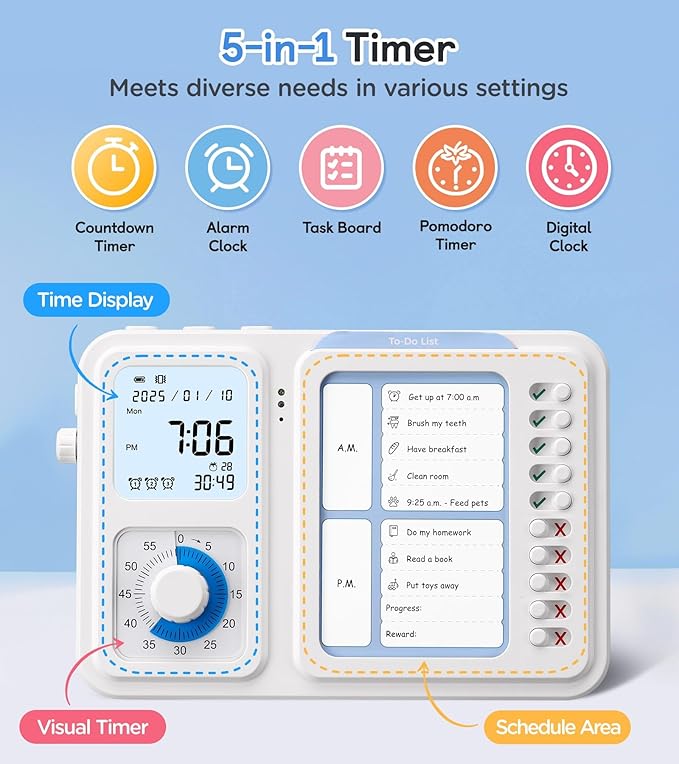 3-in-1 Visual Timer & ADHD Tool - Image 2