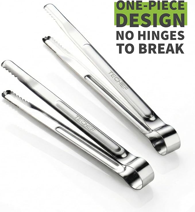 TECHEF Kitchen Shears With 2 Stainless Steel Tongs & Travel Bag, Dishwasher Safe - Image 4