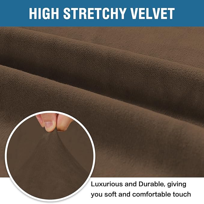 H.VERSAILTEX Stretch Velvet Sofa Covers - Image 3