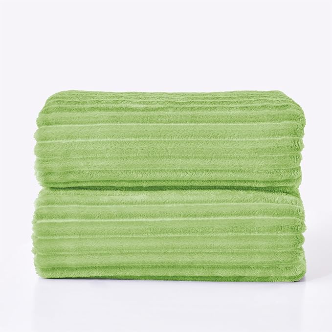 BEDELITE Fleece Blanket King Size – 3D Ribbed Jacquard Soft and Warm Decorative - Image 8