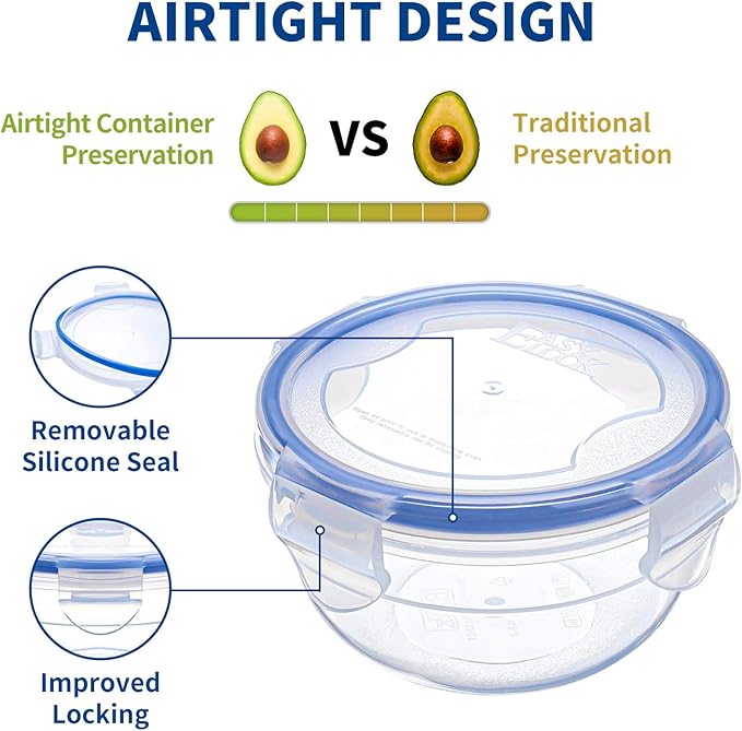 KIGI 4 PACK 20oz Plastic Round Bowls - Image 3