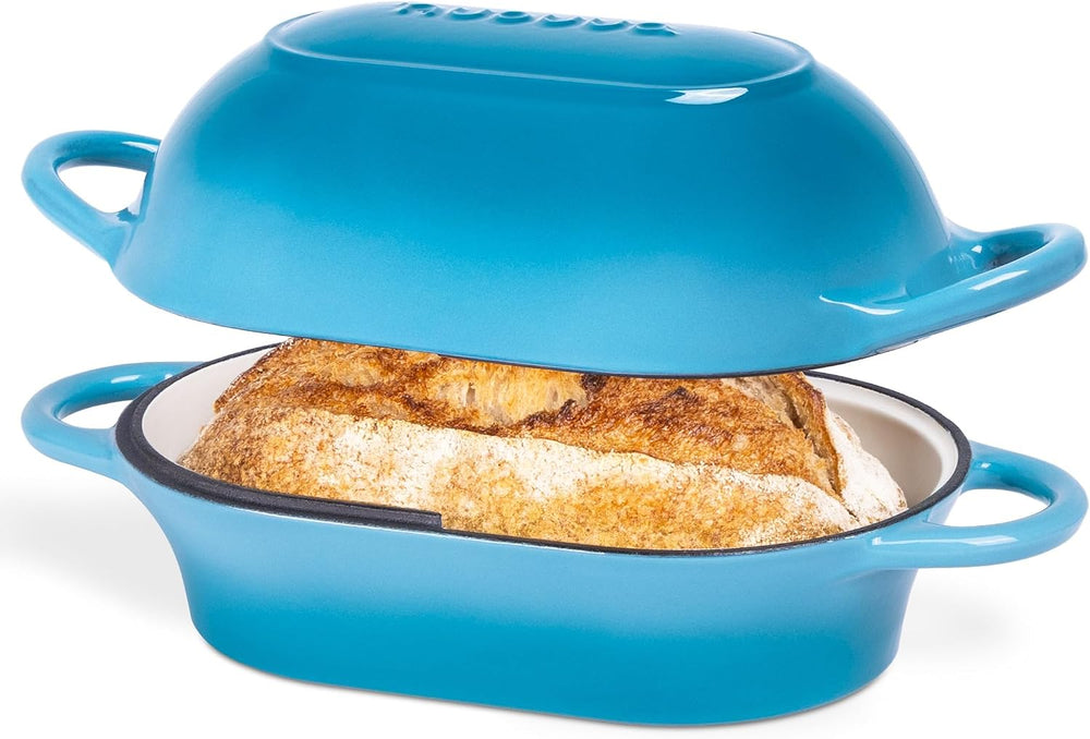 Dutch Oven For Sourdough Bread Baking – Enamelled Cast Iron Bread Loaf Pot –