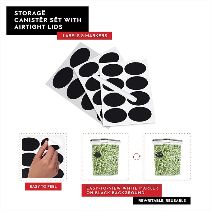 DWËLLZA KITCHEN Airtight Food Storage Container Set - Image 6