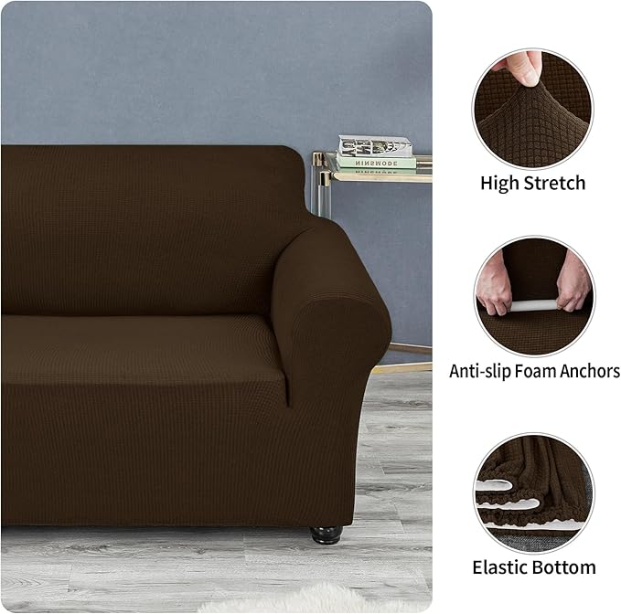 Joccun Stretch Loveseat Couch Cover Slipcover, 1-Piece Sofa Cover - Image 5