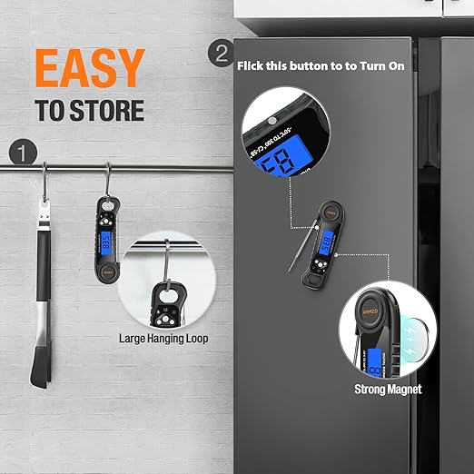 AMMZO Meat Thermometer Digital, Candy Thermometer Food Thermometer Instant Read - Image 7