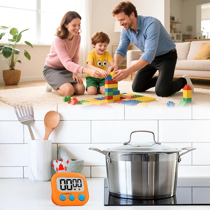 Timer for Kids Teachers Supplies Digital Kitchen Timers for Cooking Large - Image 2
