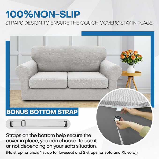 XINEAGE 2026 New 4 Pieces Couch Covers - Image 5