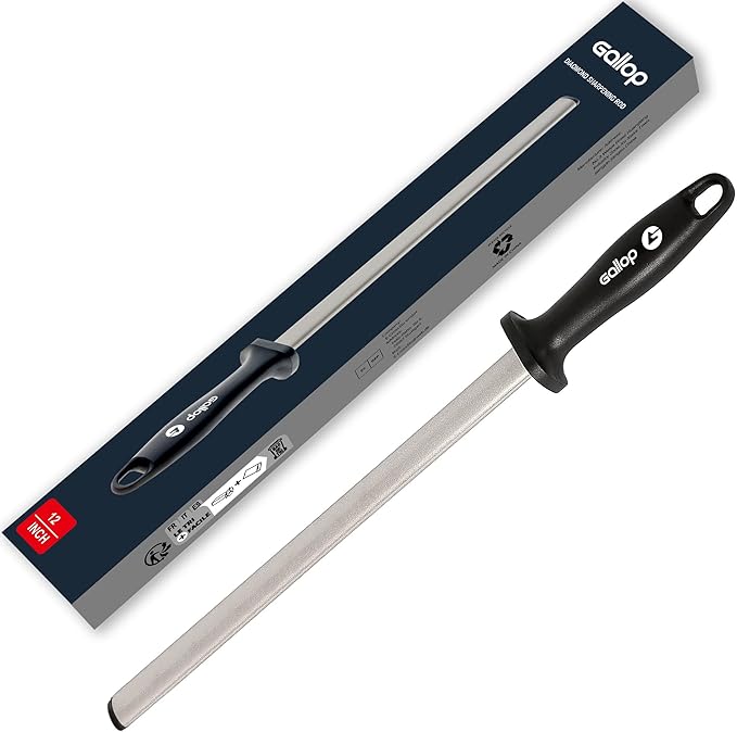 Diamond Honing Steel -12 In Knife Sharpener Rod, by Unknown