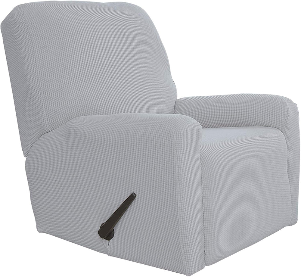 Easy-Going Stretch Recliner Chair Sofa Slipcover Washable Silver Gray