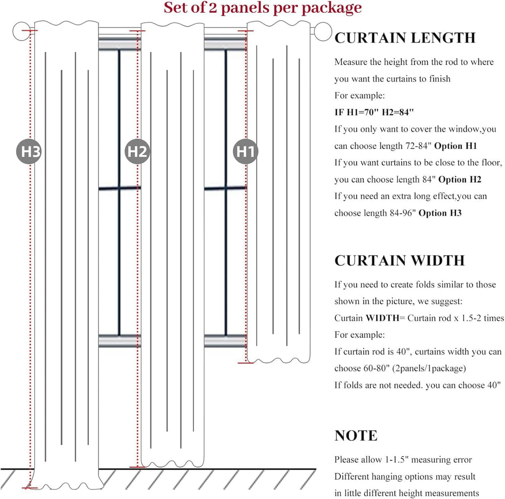 drapes 96 inches long 2 panels blackout curtains 100 percent light blocking