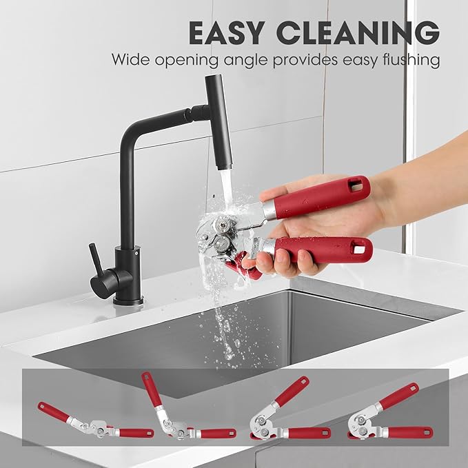 Manual Can Opener, UHIYEE Handheld Can Opener Heavy Duty - Image 7