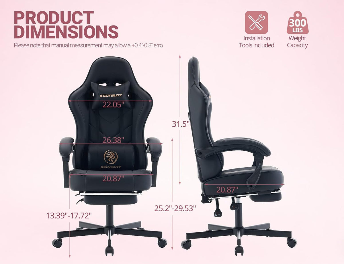 mistpeople gaming chair, ergonomic high back computer chair shown in use