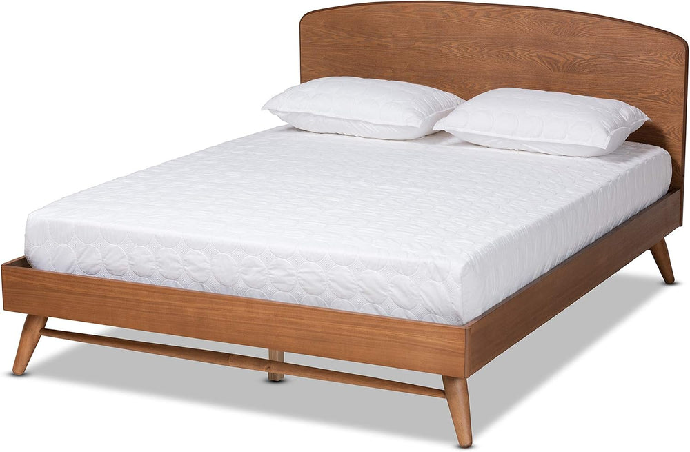 Baxton Studio Keagan Mid-Century Modern Transitional Walnut Brown Finished Wo...