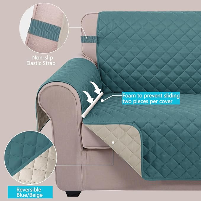 U-NICE HOME 4 Seater Sofa Cover 91 Inch Large Couch Covers - Image 3