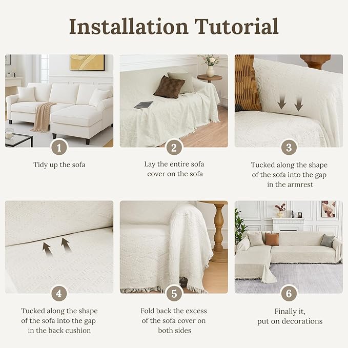 HOMERILLA Sectional Couch Covers - Image 6