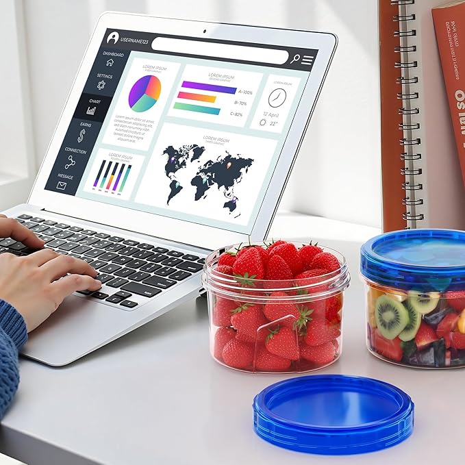 6 Pack-16 OZ Freezer Storage Containers, Small Plastic Containers - Image 7