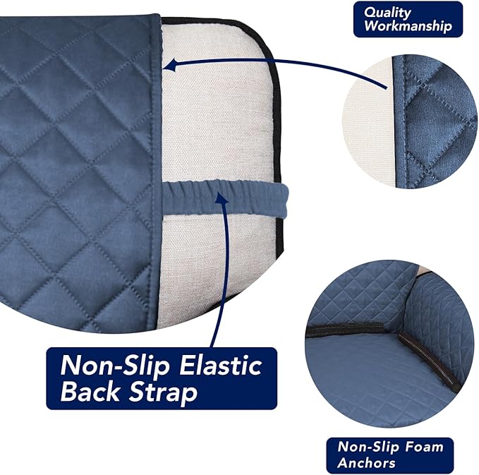 PureFit Reversible Quilted Sofa Cover, Water Resistant Slipcover Furniture - Image 3