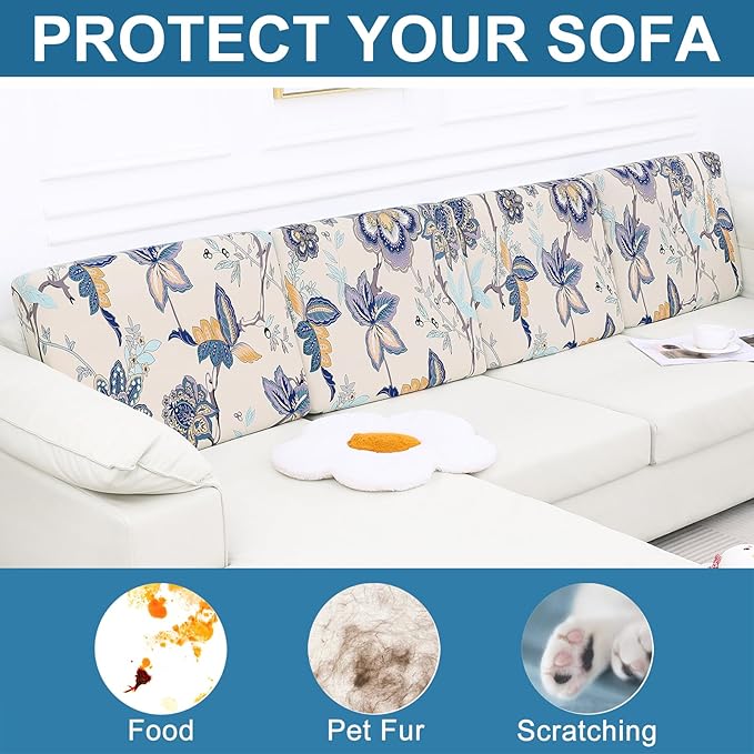 Smiry Printed Couch Cushion Covers, Stretch Soft Couch Covers - Image 7