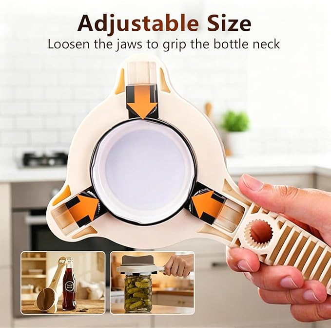 2026 New 4-in-1 Jar Opener, Adjustable Stainless Steel Opener - Image 7