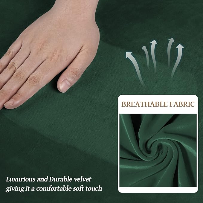 WEERRW 4 Pieces Velvet High Stretch Couch Covers - Image 4