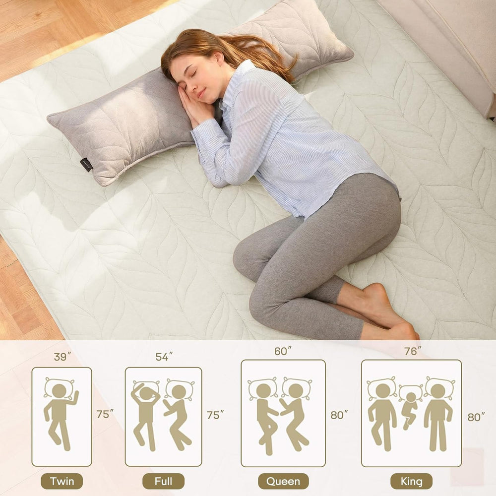 ZonLi Japanese Floor Mattress Futon Mattress Full Size 4 Inch Thick