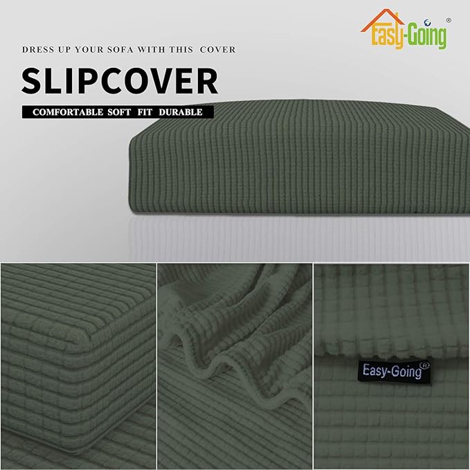 Easy-Going Stretch Loveseat Cushion Cover Sofa Cushion Furniture Protector Sofa - Image 3
