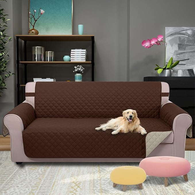 U-NICE HOME Large Sofa Cover Reversible Couch Cover - Image 2