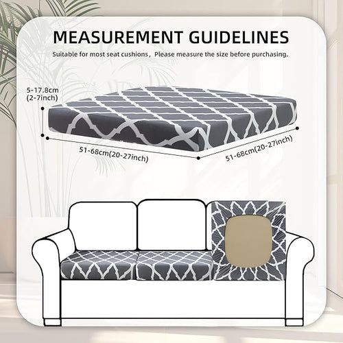 8Pcs Stretch Patio Cushion Covers, Outdoor Couch Covers Replacement, Outdoor - Image 2