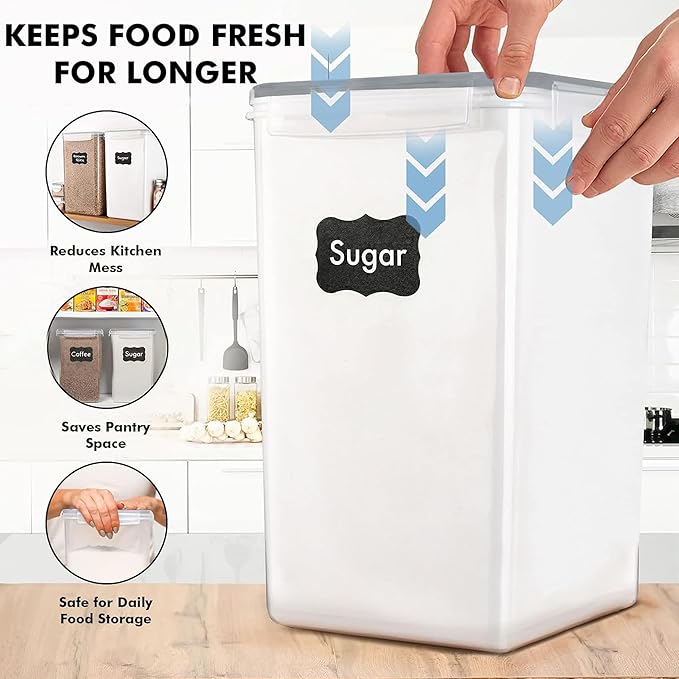 WHITE FEATHER SUPPLIES 2 PC Large Food Storage Containers - Image 9